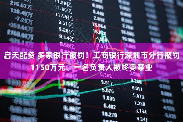 启天配资 多家银行被罚！工商银行深圳市分行被罚1150万元、一名负责人被终身禁业